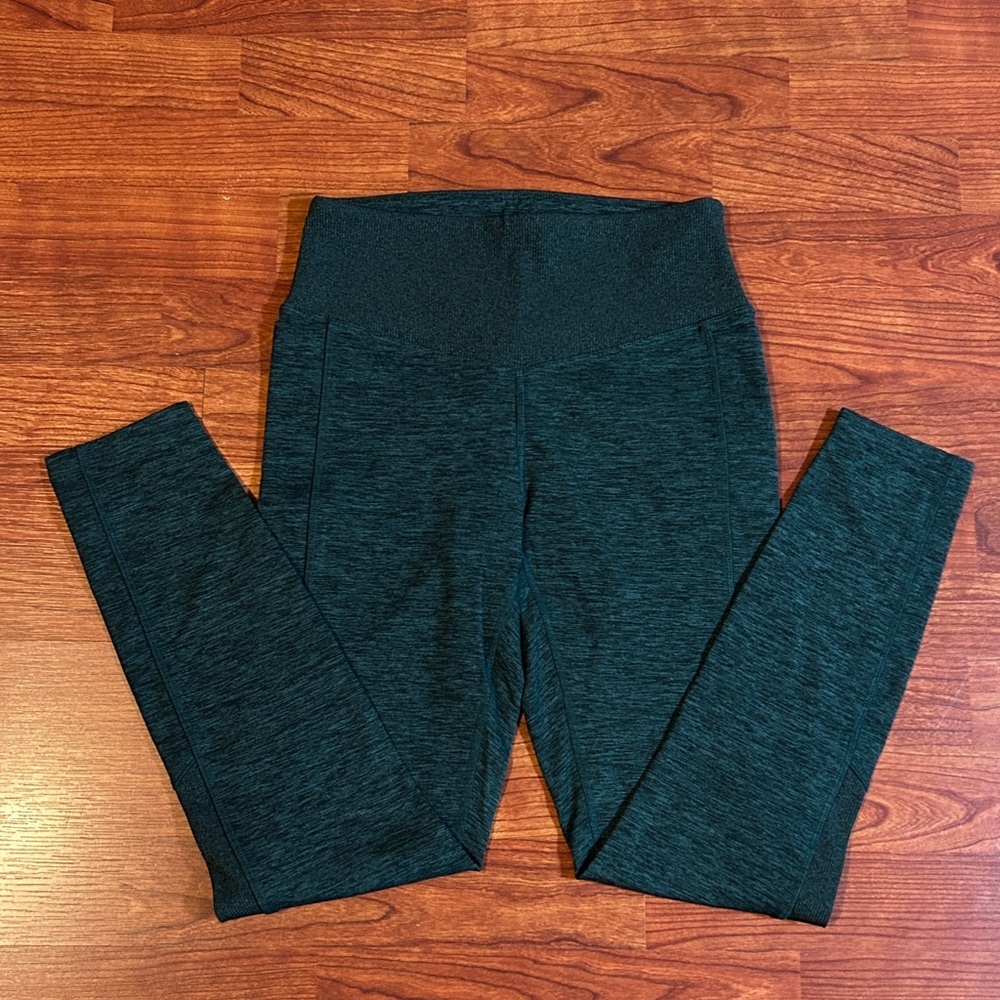 PINK Victoria's Secret Hunter Green Cozy Leggings - Picture 2 of 9